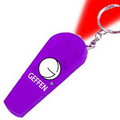 Purple Light Up Keychain Whistle w/ Red LED